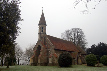 Billington church from the south-west December 2008
